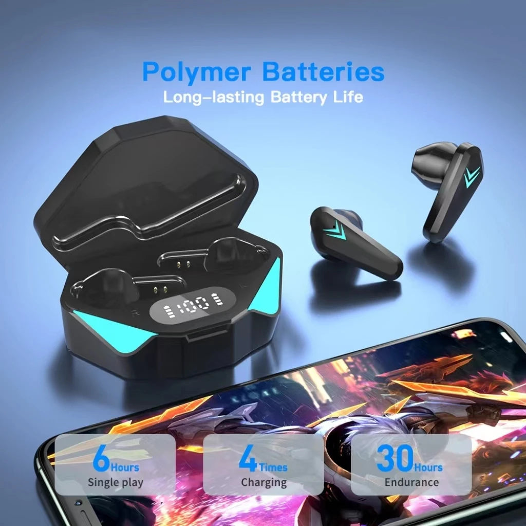 HOT Earbuds LED Display X15 Headset TWS Gaming Wireless Earphones & Head Earbuds