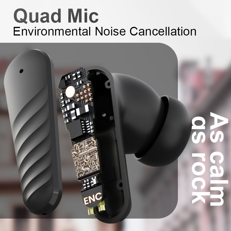 T8 TWS Headphones Stereo Sound Earphones 35H Playtime Gaming Earbuds Waterproof V5.4 Wireless Earphones ENC TWS