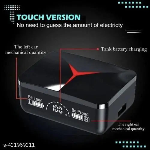 M90 Pro TWS Infurion Bluetooth 5.2 Headphones Touch Control Earphones LED Display Headset 9D HiFi Quality Wireless Earbuds