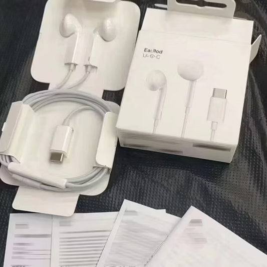 For iPhone 15 Pro Ear Buds Wired in Ear Earphone USB Type C Earbuds with Microphone for iPhone 15 for iPhone 16