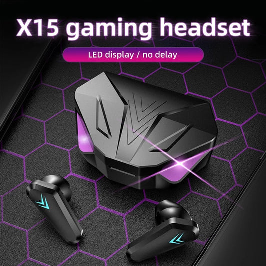 HOT Earbuds LED Display X15 Headset TWS Gaming Wireless Earphones & Head Earbuds