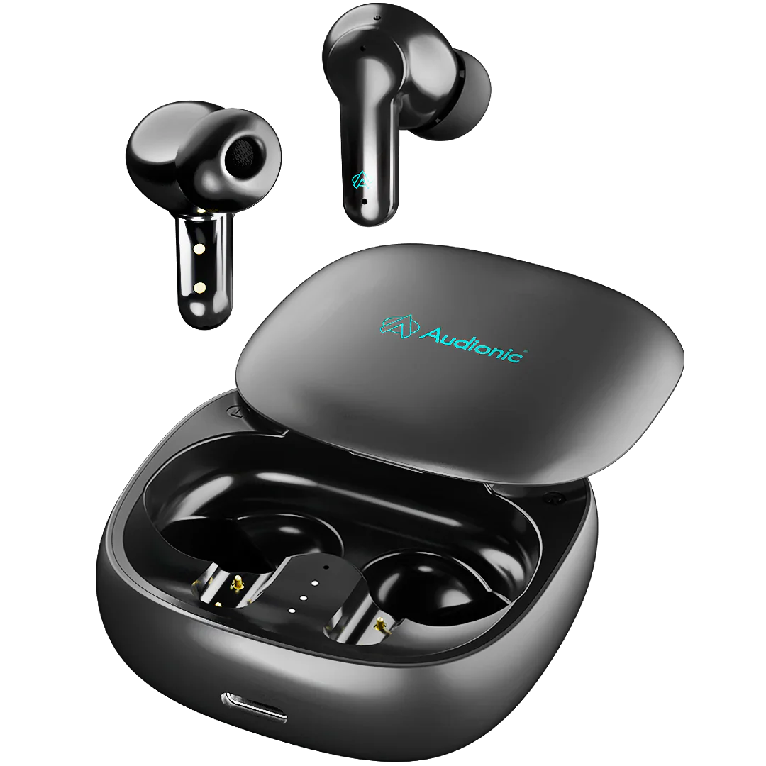 Audionic Airbud 550 (original) Quad MIC ENC Earbuds, Gaming Mode, IPx4 Water Proof