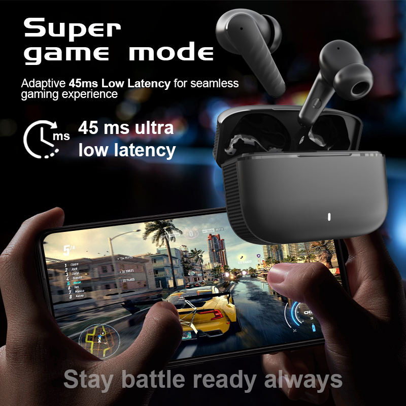 T8 TWS Headphones Stereo Sound Earphones 35H Playtime Gaming Earbuds Waterproof V5.4 Wireless Earphones ENC TWS