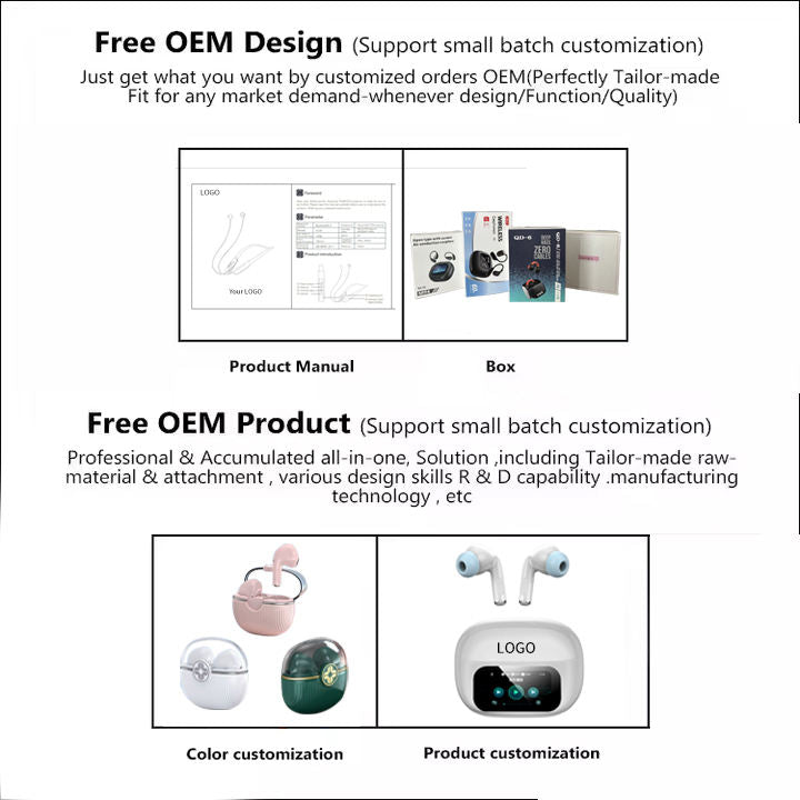 B2b Market Wholesale Products: Tws Earbuds Full In-ear Touch Screen Wireless Earphone Sports Waterproof Noise-cancelling Earbud